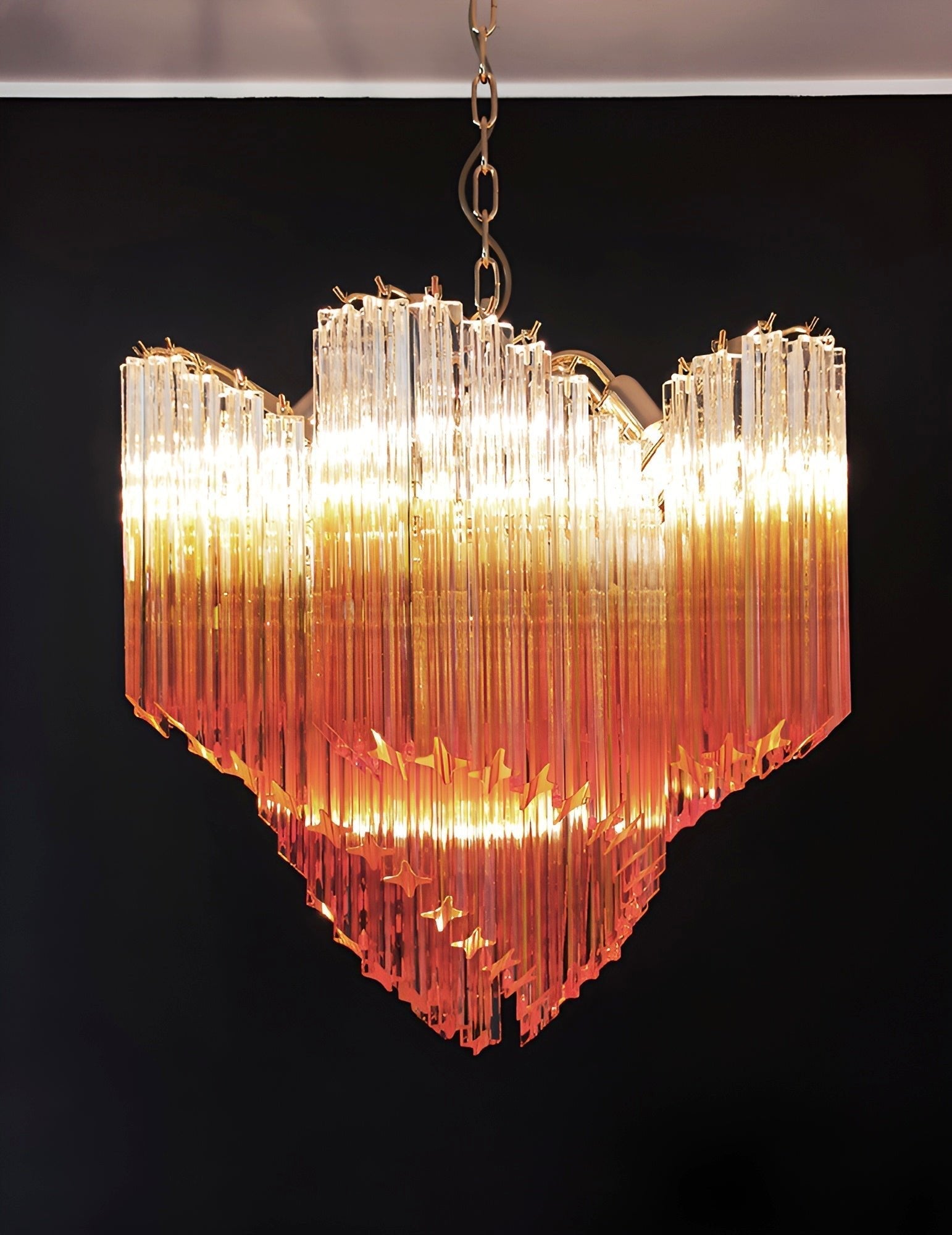 Evmararae Gradient Glass Chandelier - Lamp Outdoor