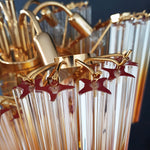 Evmararae Gradient Glass Chandelier - Lamp Outdoor