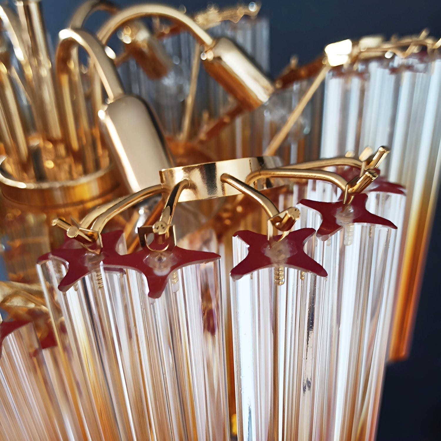 Evmararae Gradient Glass Chandelier - Lamp Outdoor