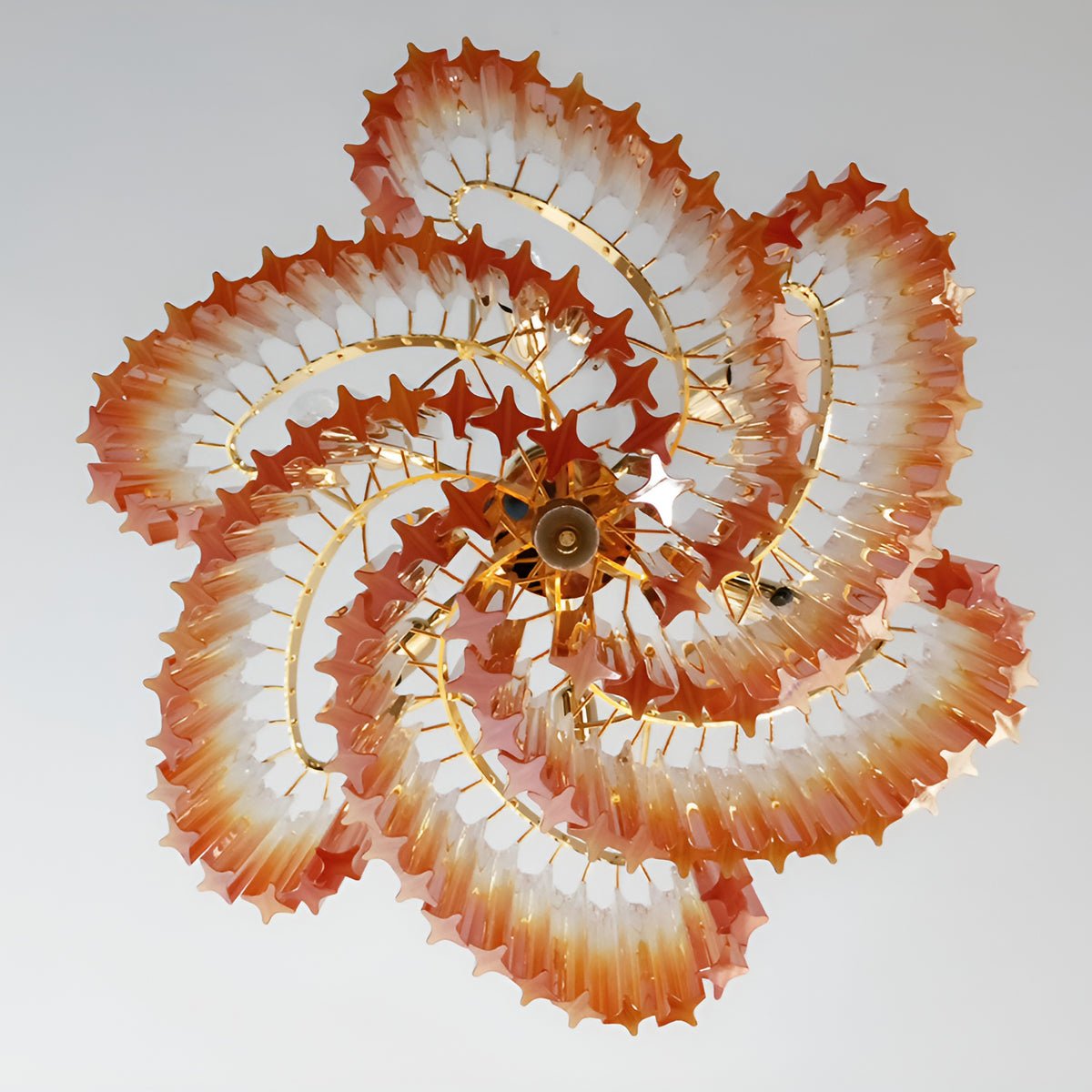 Evmararae Gradient Glass Chandelier - Lamp Outdoor