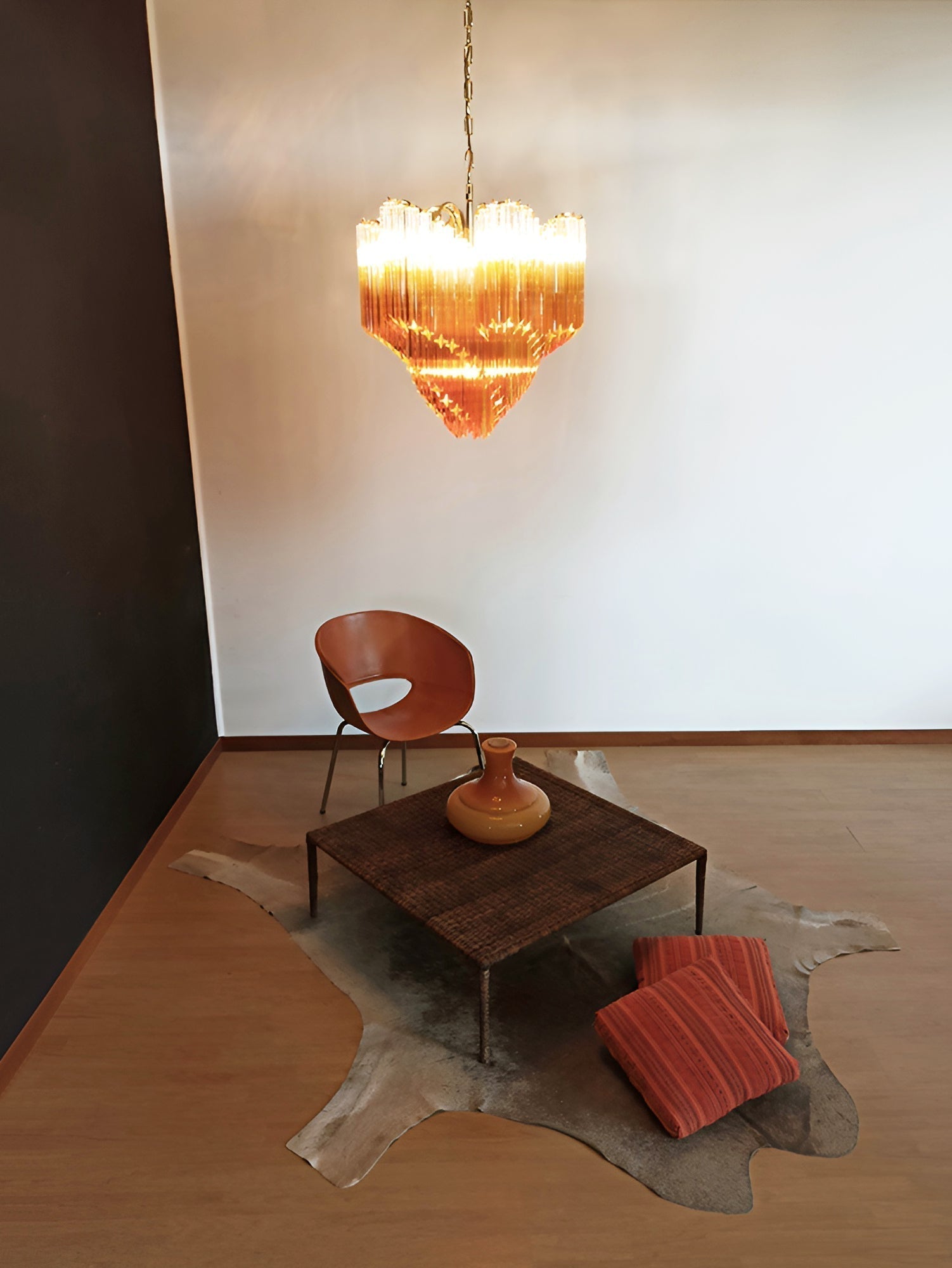 Evmararae Gradient Glass Chandelier - Lamp Outdoor