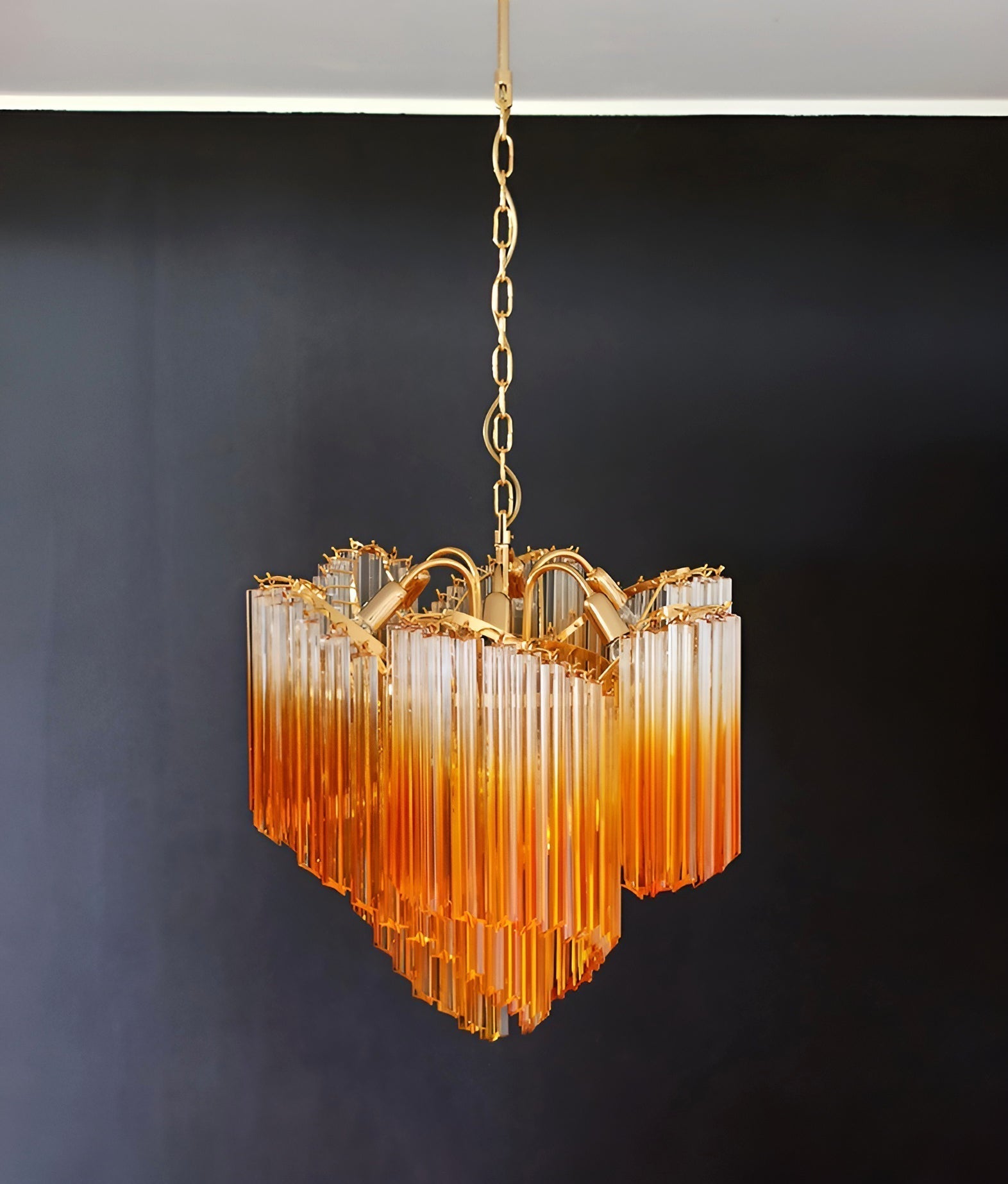 Evmararae Gradient Glass Chandelier - Lamp Outdoor