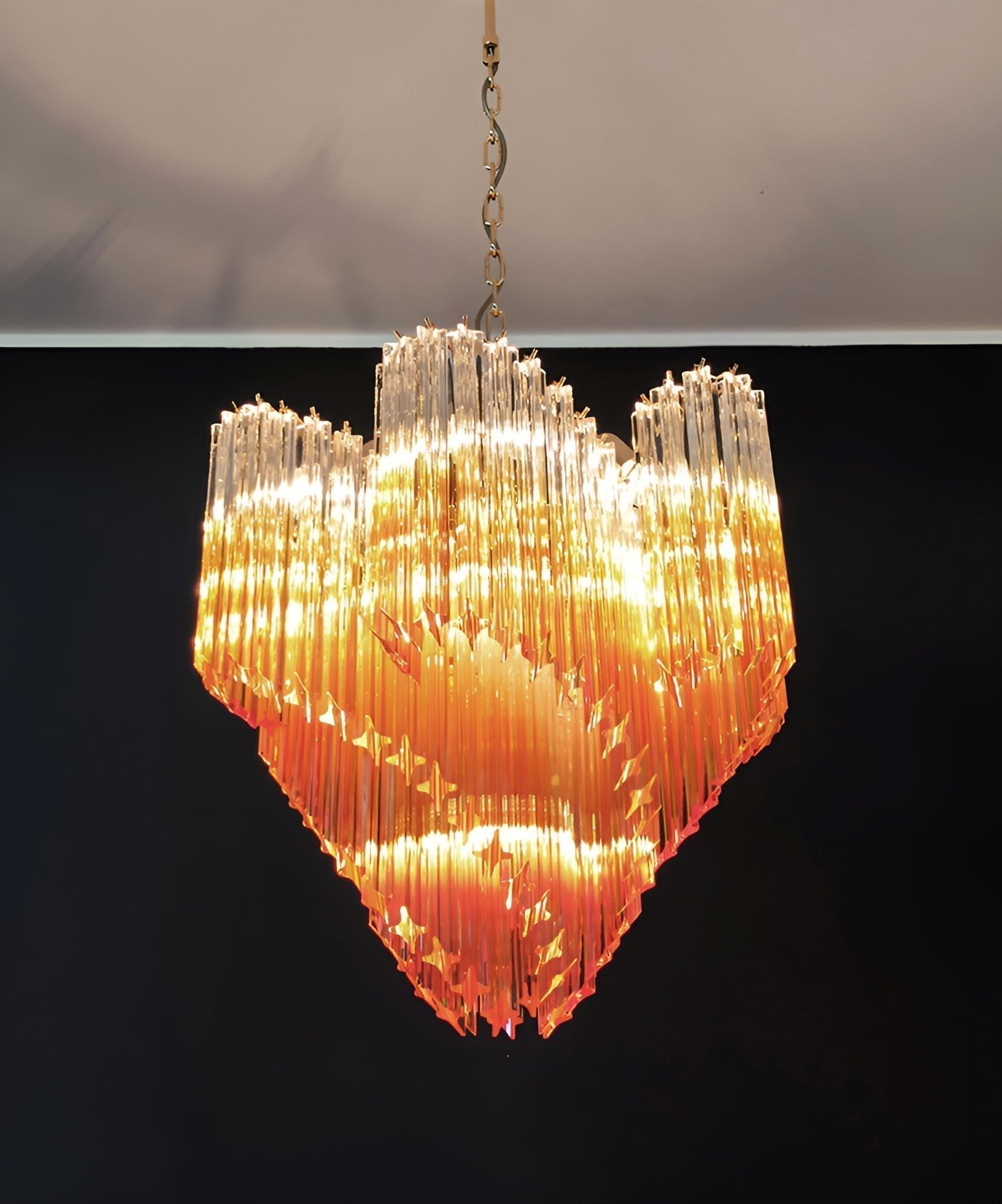Evmararae Gradient Glass Chandelier - Lamp Outdoor