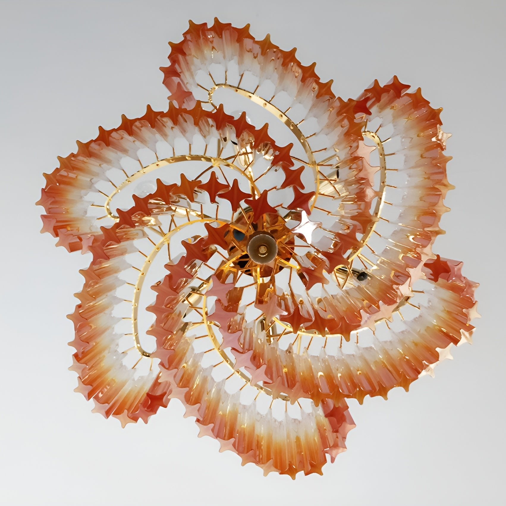 Evmararae Gradient Glass Chandelier - Lamp Outdoor