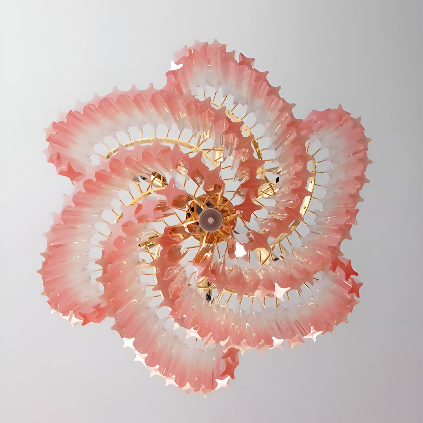 Evmararae Gradient Glass Chandelier - Lamp Outdoor