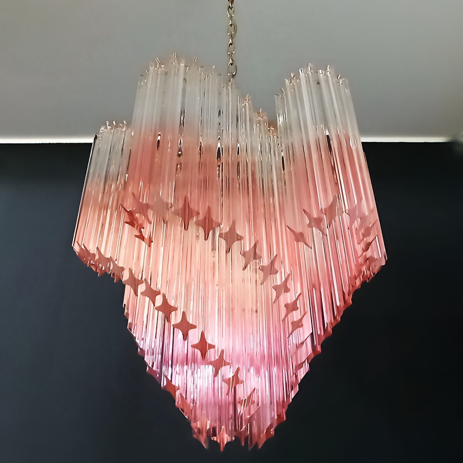 Evmararae Gradient Glass Chandelier - Lamp Outdoor