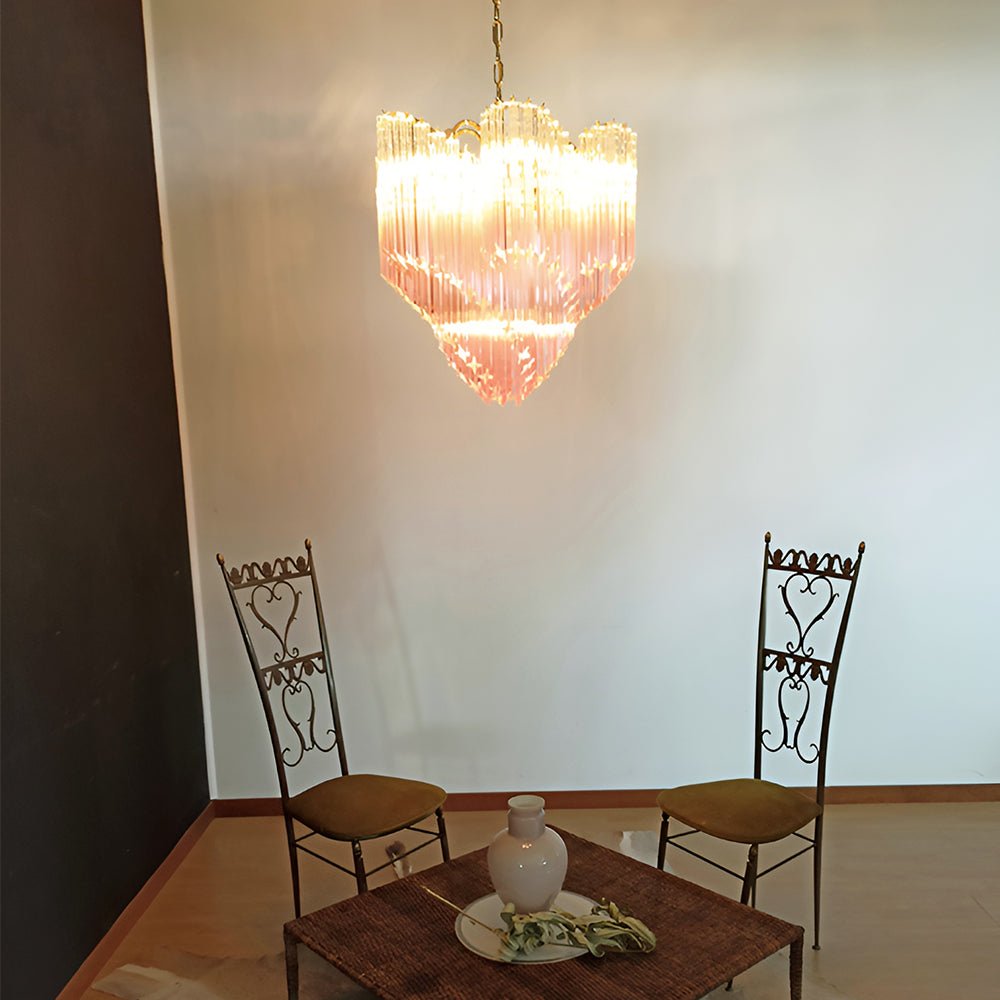 Evmararae Gradient Glass Chandelier - Lamp Outdoor
