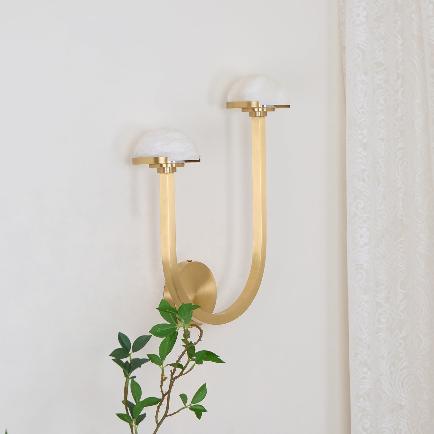 Vitalira Double Alabaster Wall Light - Lamp Outdoor