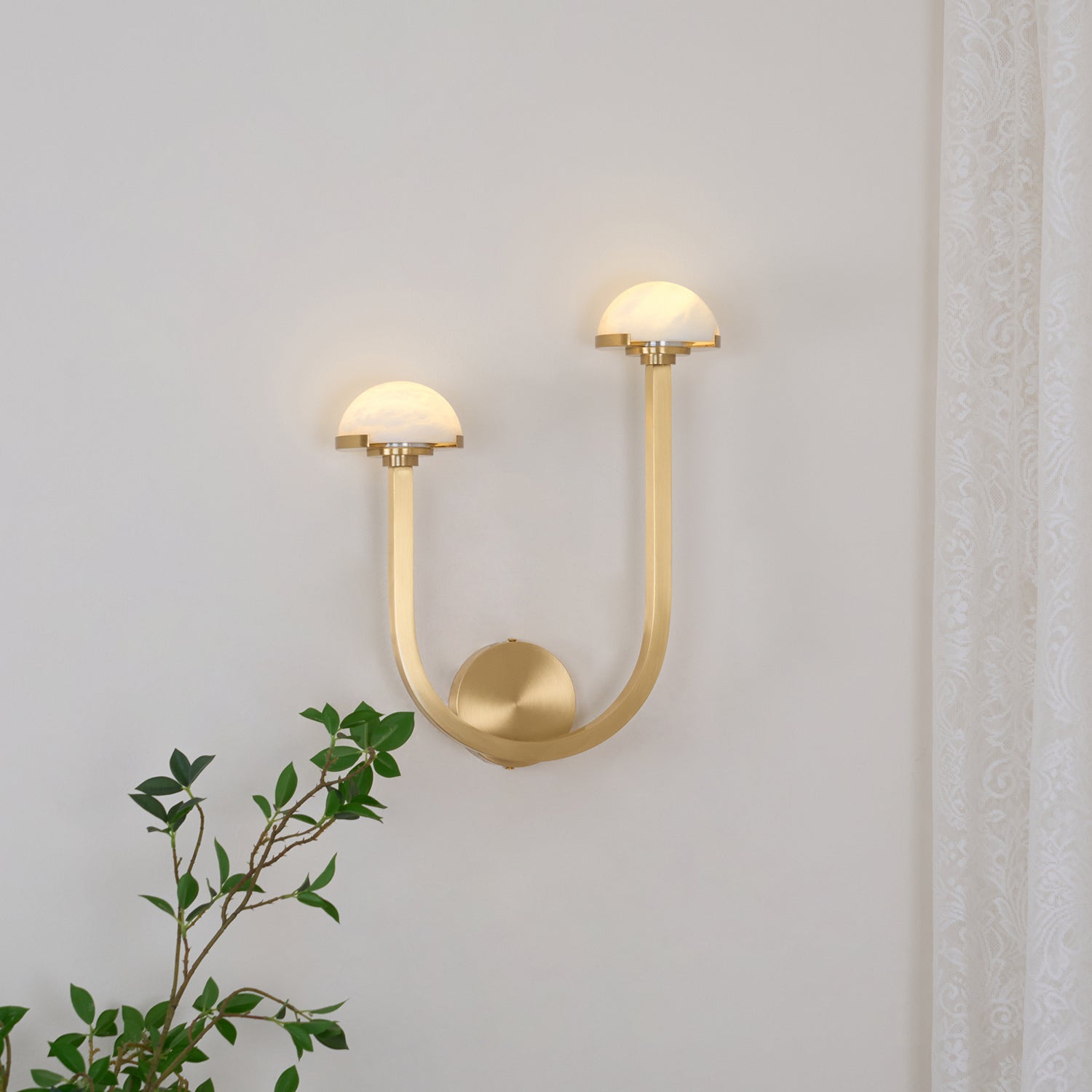 Vitalira Double Alabaster Wall Light - Lamp Outdoor