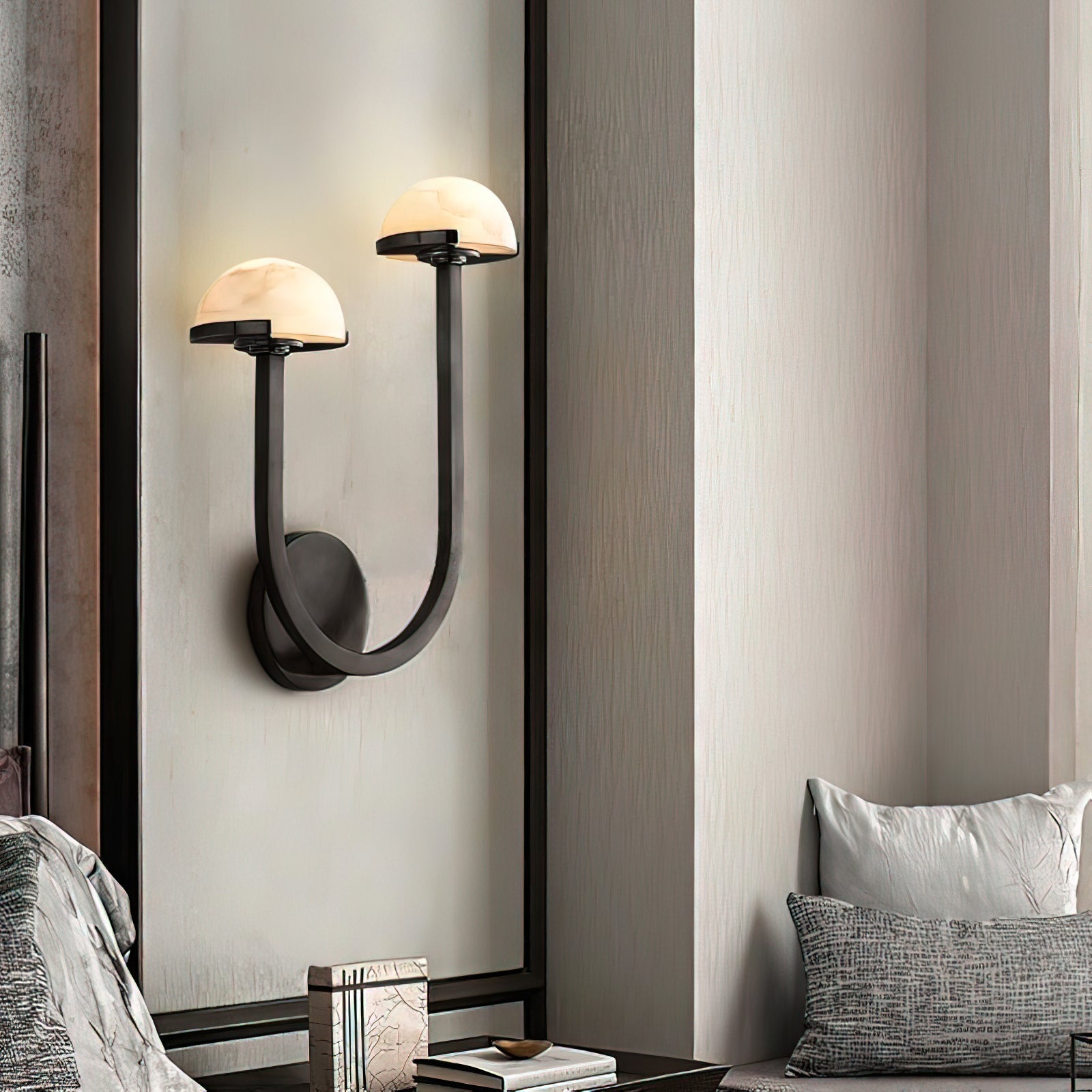 Vitalira Double Alabaster Wall Light - Lamp Outdoor