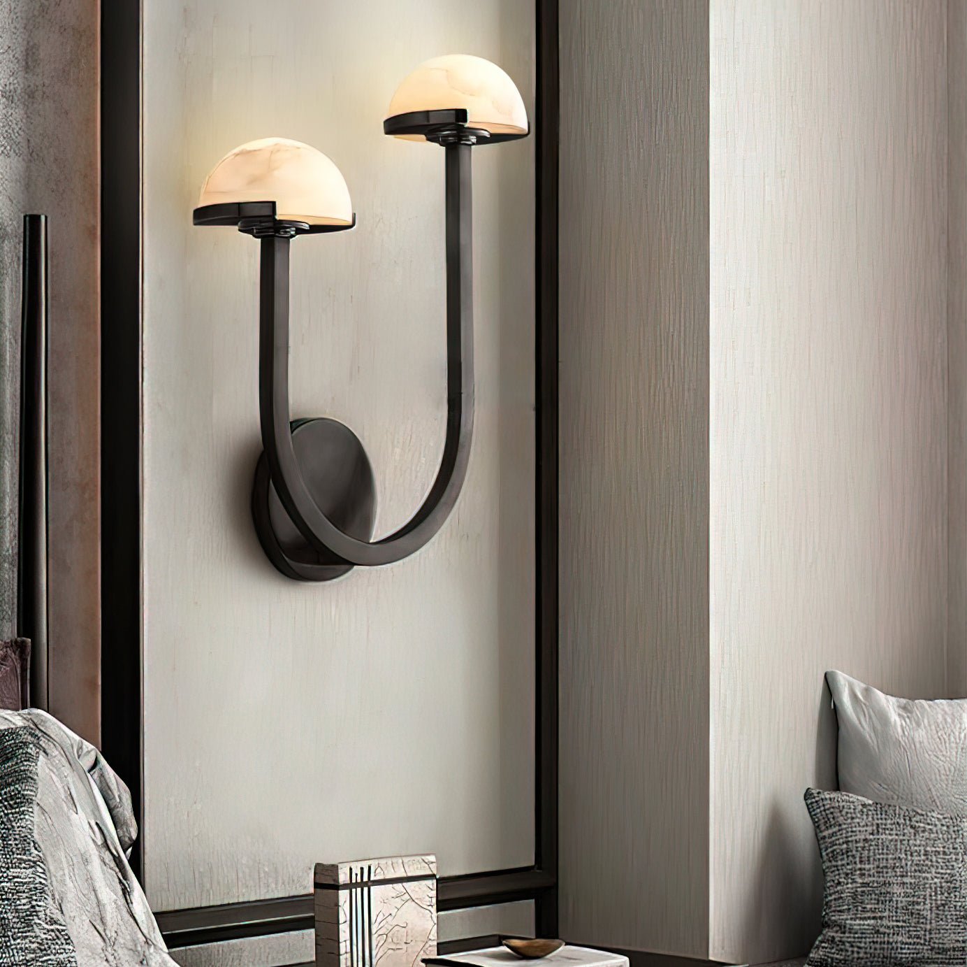 Vitalira Double Alabaster Wall Light - Lamp Outdoor