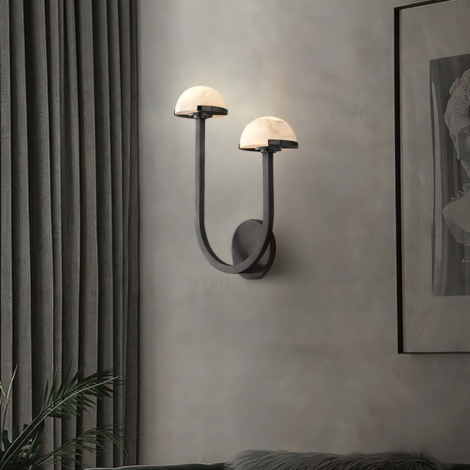 Vitalira Double Alabaster Wall Light - Lamp Outdoor