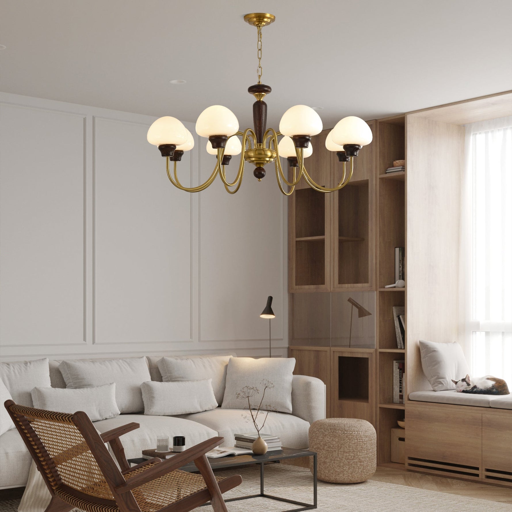 Mushroom Cap Chandelier - Lamp Outdoor