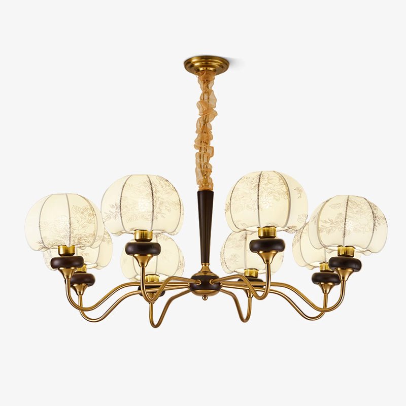 Orchid Vintage Fabric Chandelier - Lamp Outdoor