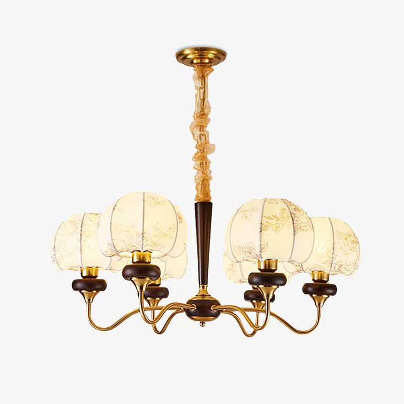Orchid Vintage Fabric Chandelier - Lamp Outdoor