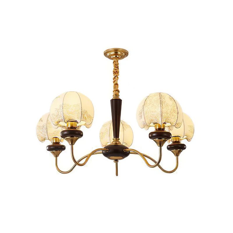 Orchid Vintage Fabric Chandelier - Lamp Outdoor