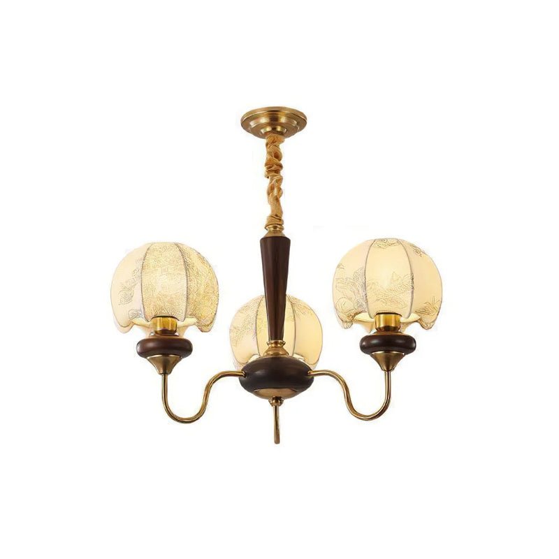 Orchid Vintage Fabric Chandelier - Lamp Outdoor