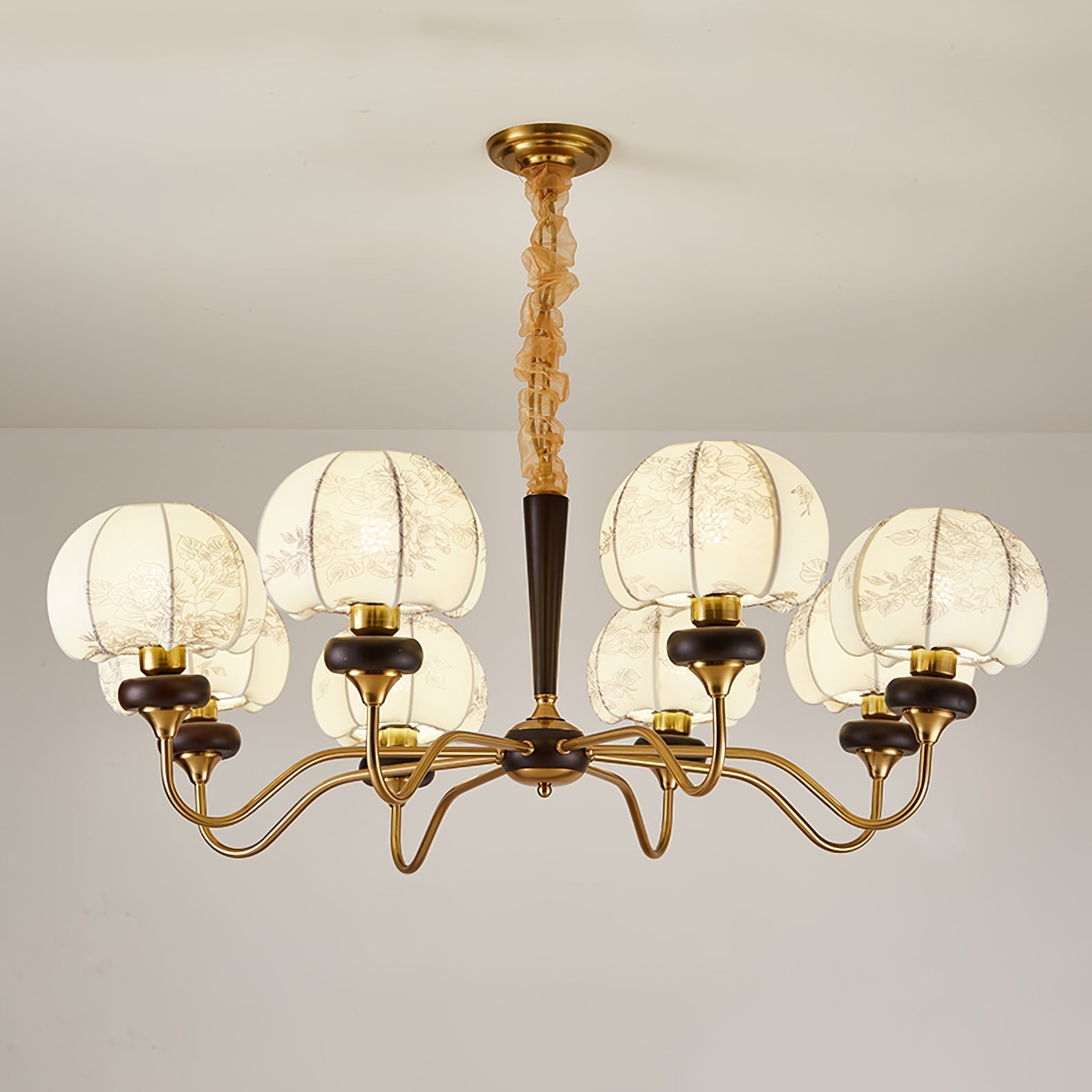 Orchid Vintage Fabric Chandelier - Lamp Outdoor
