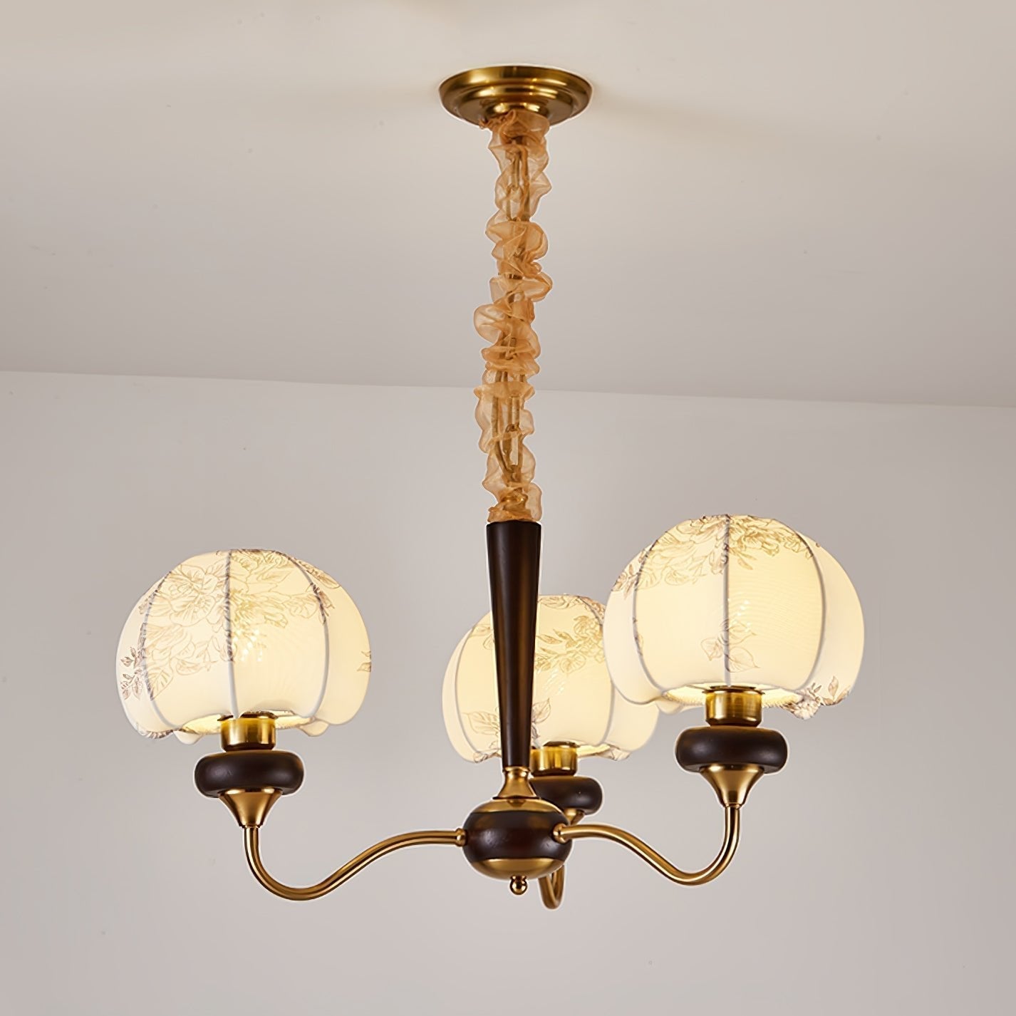 Orchid Vintage Fabric Chandelier - Lamp Outdoor