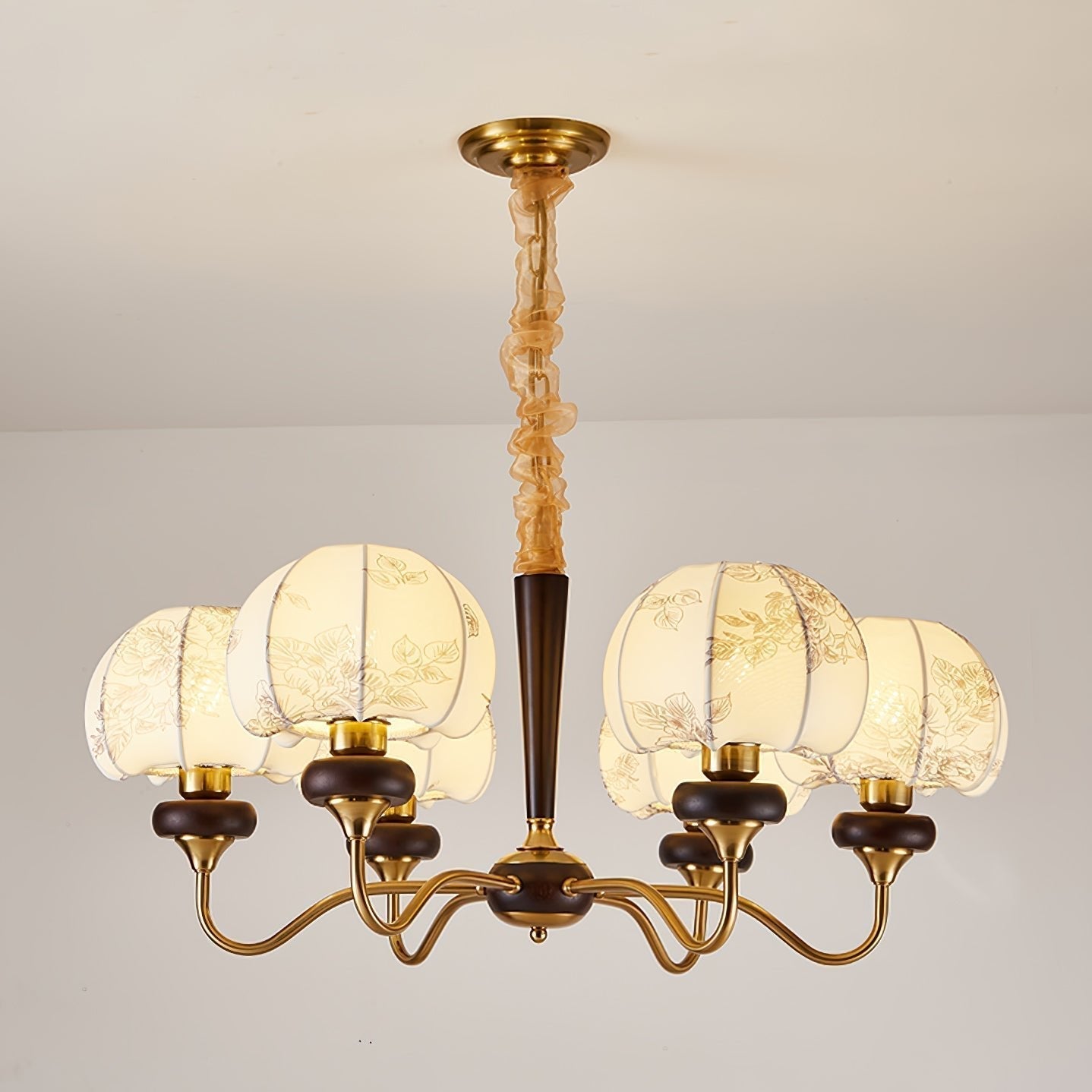 Orchid Vintage Fabric Chandelier - Lamp Outdoor