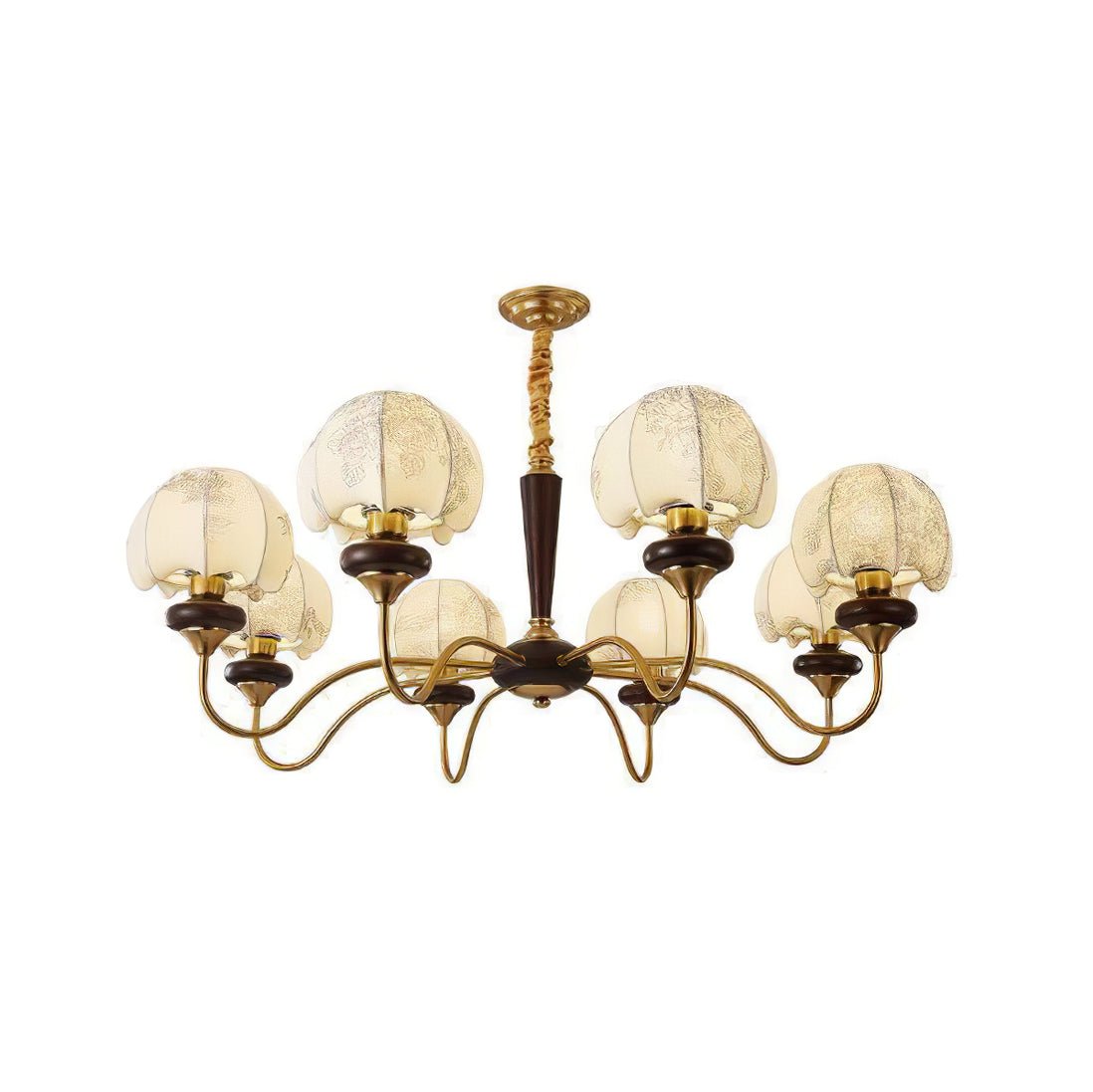 Orchid Vintage Fabric Chandelier - Lamp Outdoor