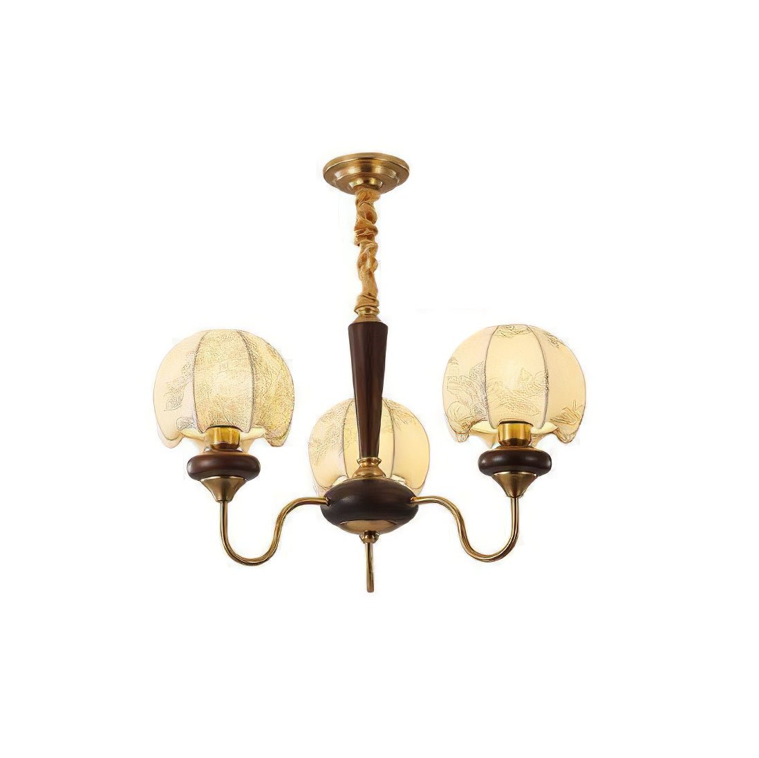 Orchid Vintage Fabric Chandelier - Lamp Outdoor