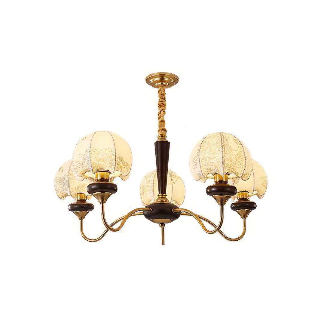 Orchid Vintage Fabric Chandelier - Lamp Outdoor