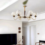 Orchid Vintage Fabric Chandelier - Lamp Outdoor
