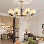 Orchid Vintage Fabric Chandelier - Lamp Outdoor