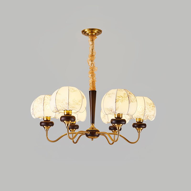 Orchid Vintage Fabric Chandelier - Lamp Outdoor