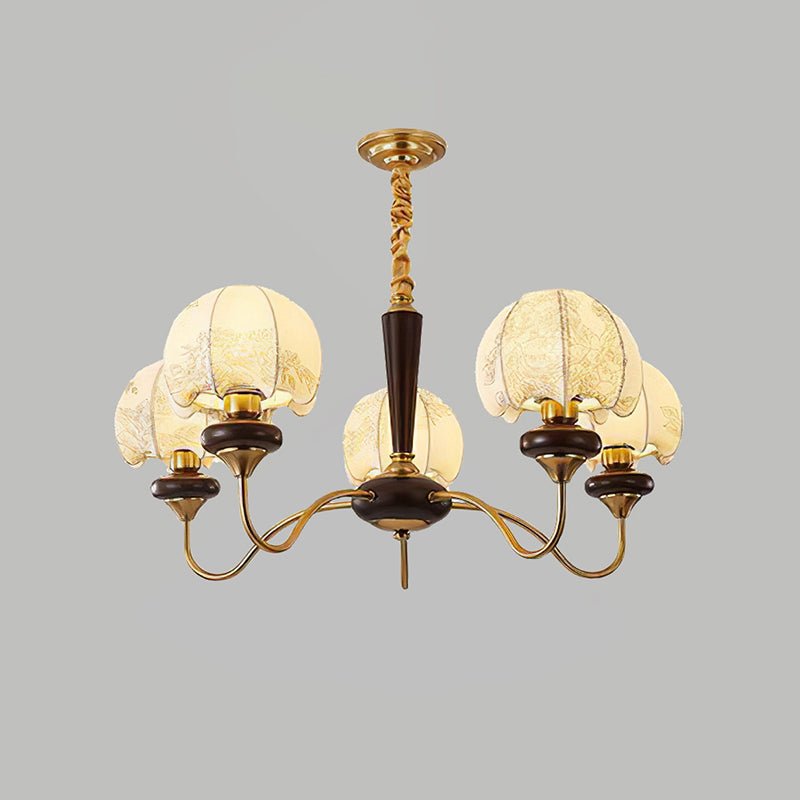 Orchid Vintage Fabric Chandelier - Lamp Outdoor