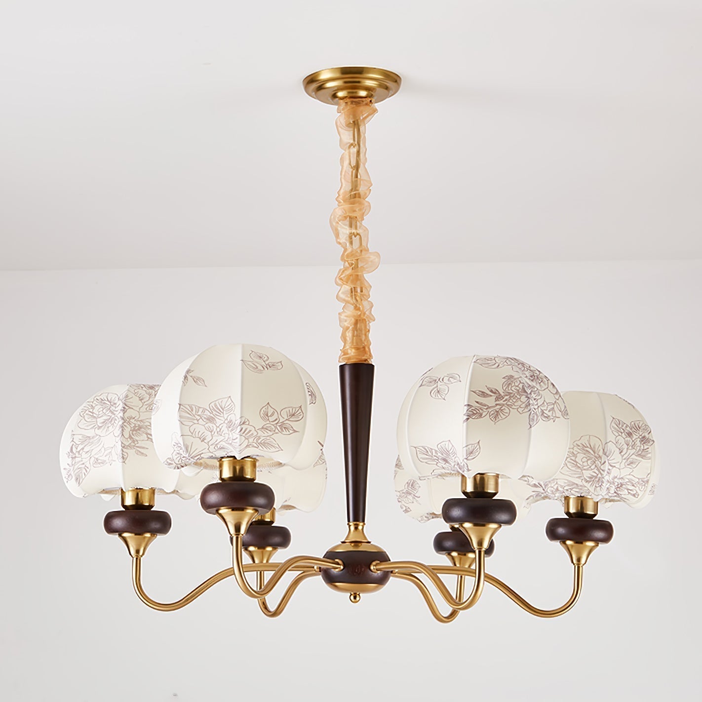 Orchid Vintage Fabric Chandelier - Lamp Outdoor