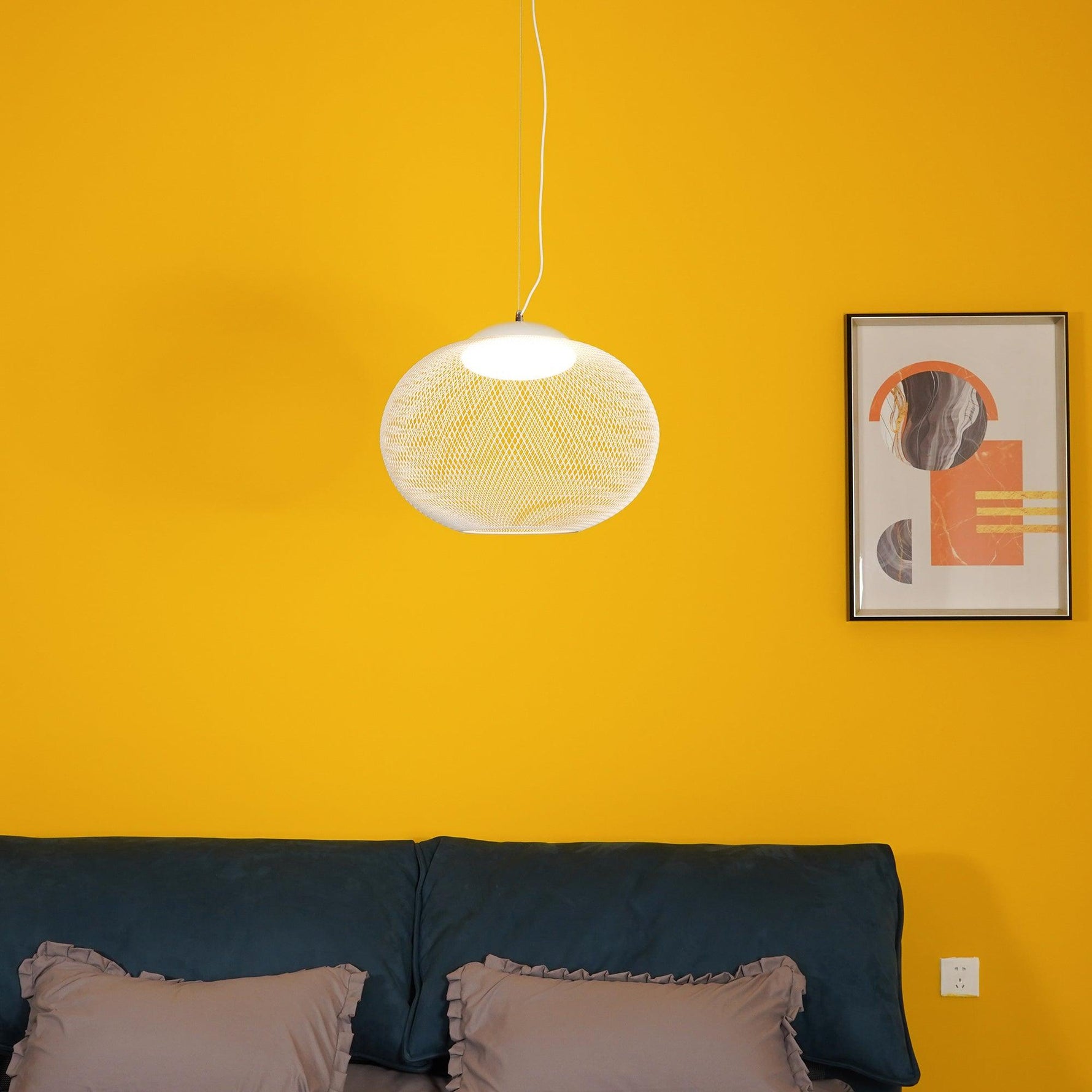 Metallic Meshwork Pendant Lamp - Lamp Outdoor