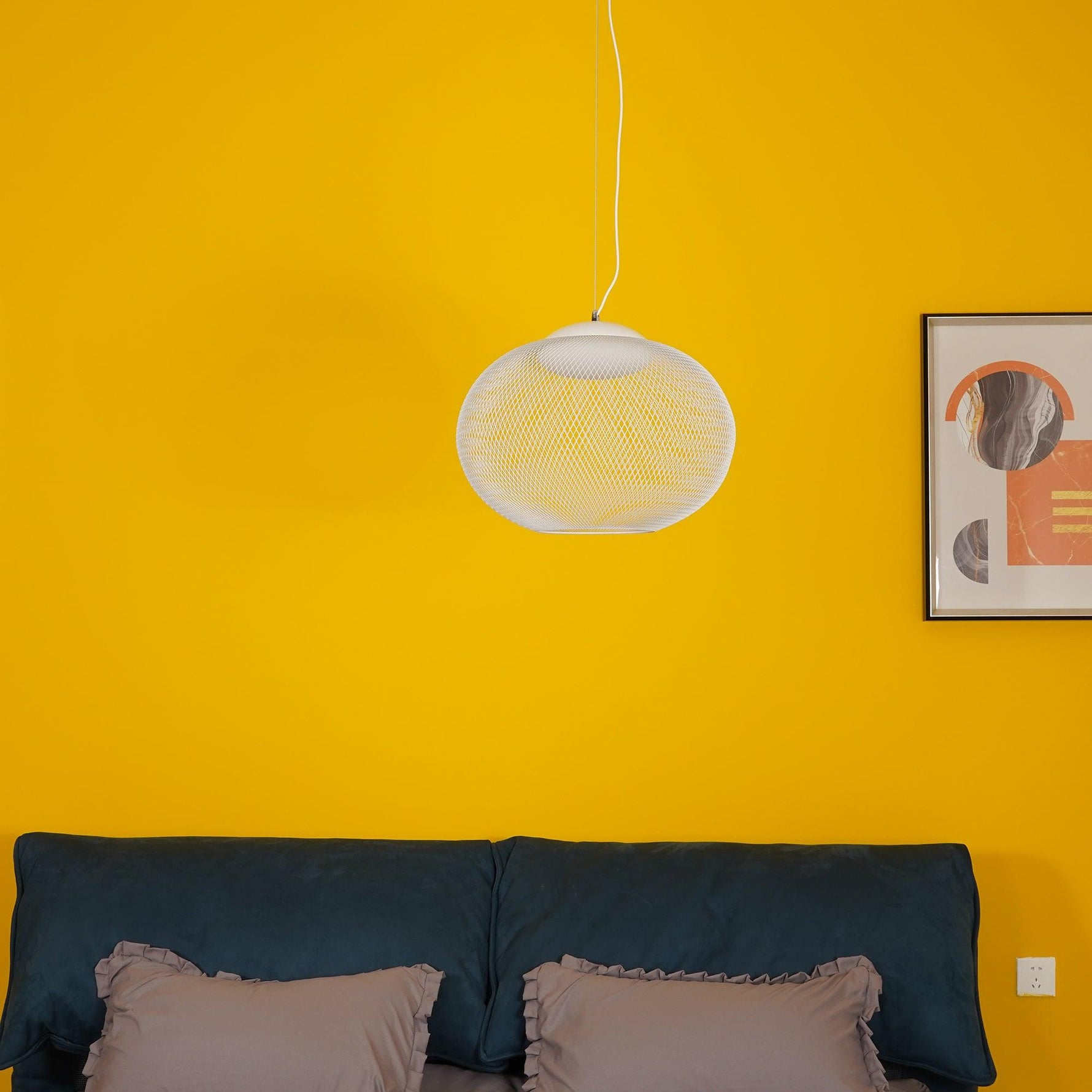 Metallic Meshwork Pendant Lamp - Lamp Outdoor