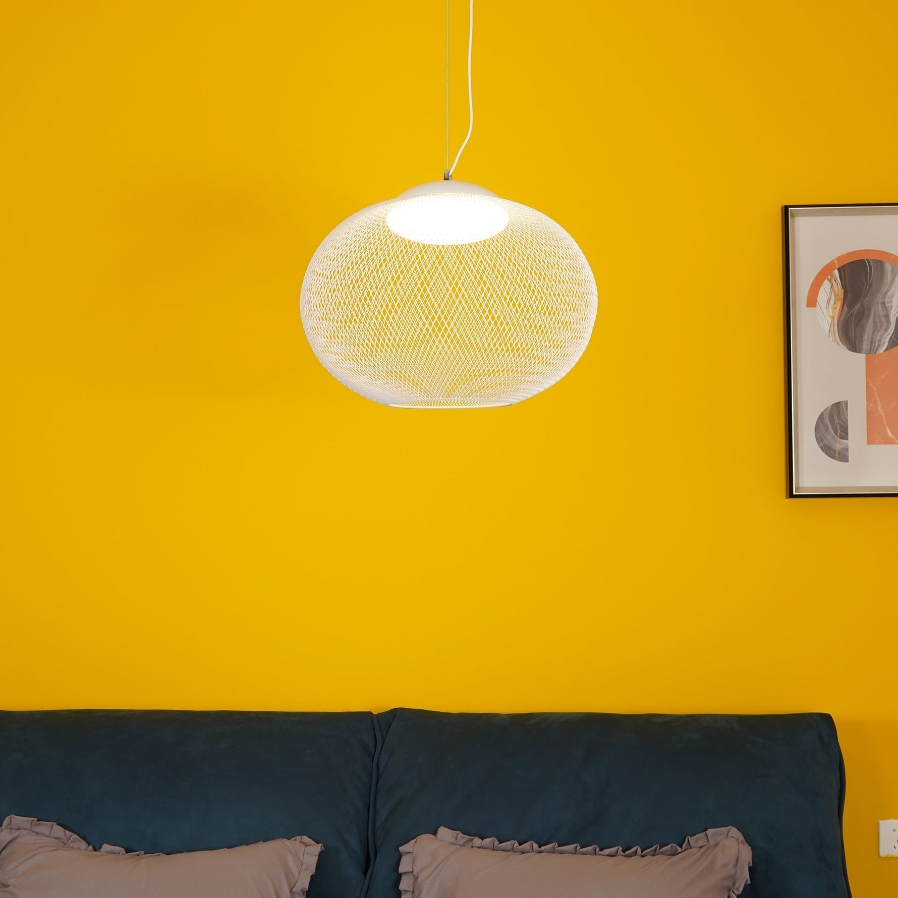 Metallic Meshwork Pendant Lamp - Lamp Outdoor