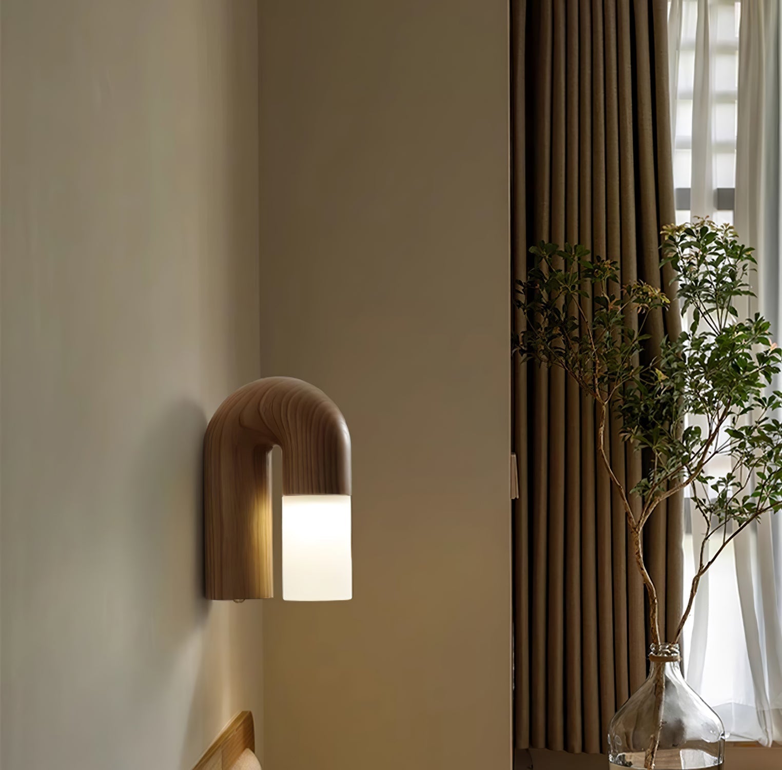 Arcus Wood Wall Lamp - Lamp Outdoor