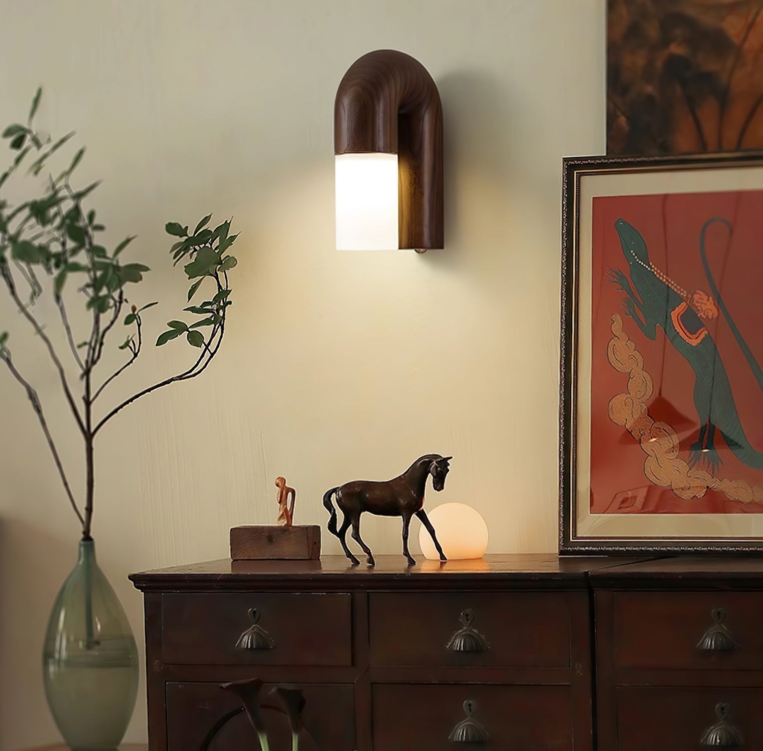 Arcus Wood Wall Lamp - Lamp Outdoor