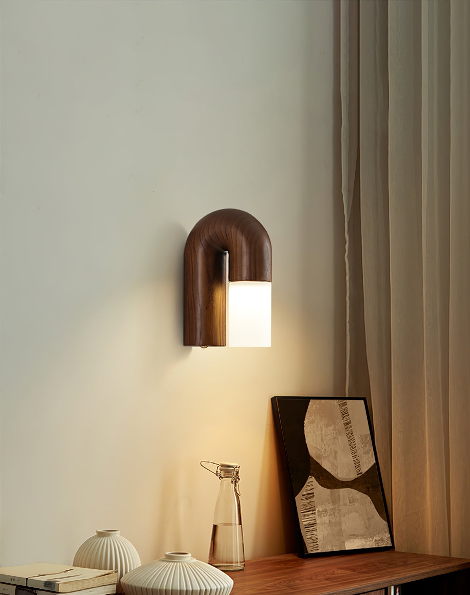 Arcus Wood Wall Lamp - Lamp Outdoor