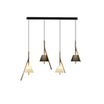 Zovenarae Triangular Wood Pendant Light - Lamp Outdoor