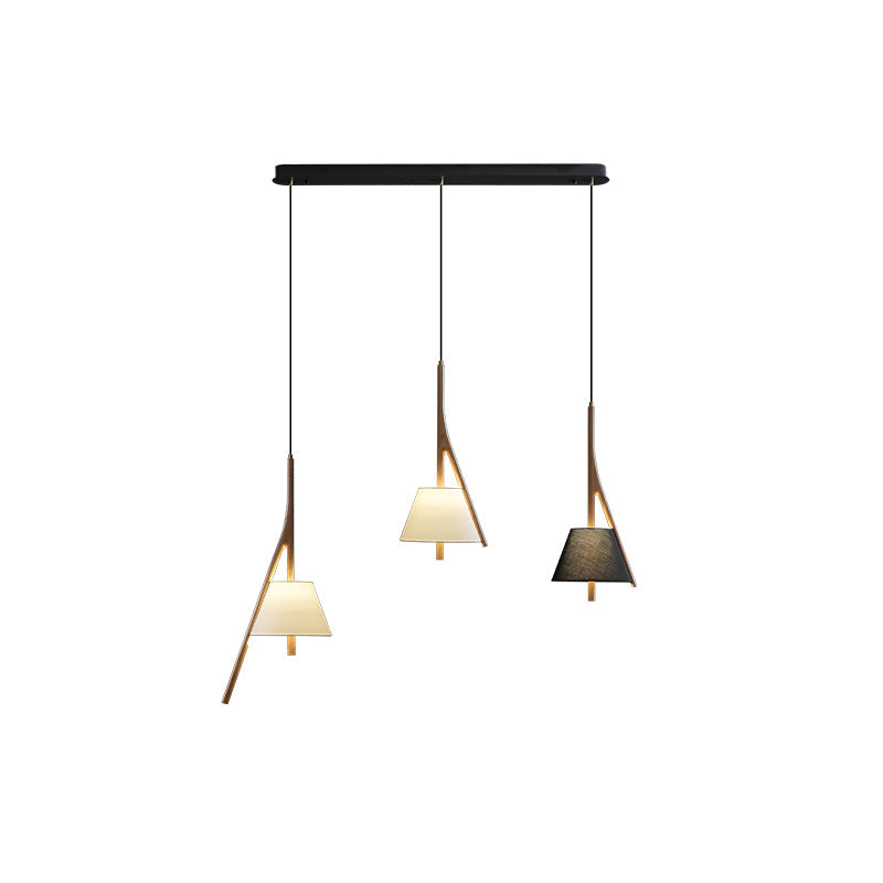 Zovenarae Triangular Wood Pendant Light - Lamp Outdoor