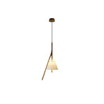 Zovenarae Triangular Wood Pendant Light - Lamp Outdoor