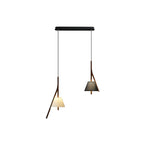 Zovenarae Triangular Wood Pendant Light - Lamp Outdoor
