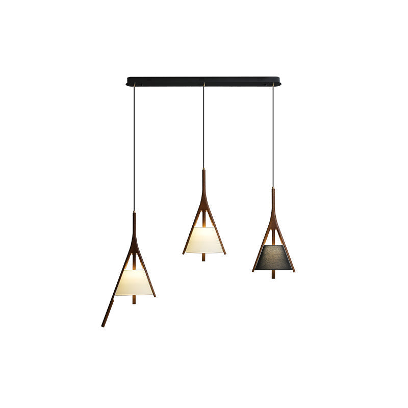 Zovenarae Triangular Wood Pendant Light - Lamp Outdoor