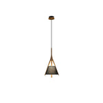 Zovenarae Triangular Wood Pendant Light - Lamp Outdoor