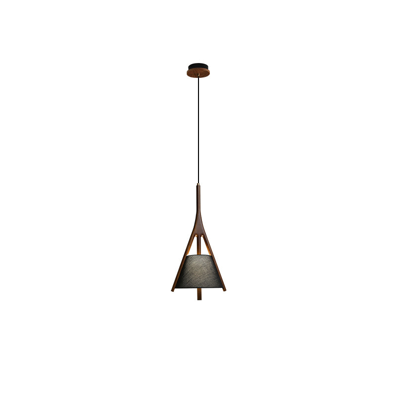 Zovenarae Triangular Wood Pendant Light - Lamp Outdoor