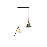 Zovenarae Triangular Wood Pendant Light - Lamp Outdoor