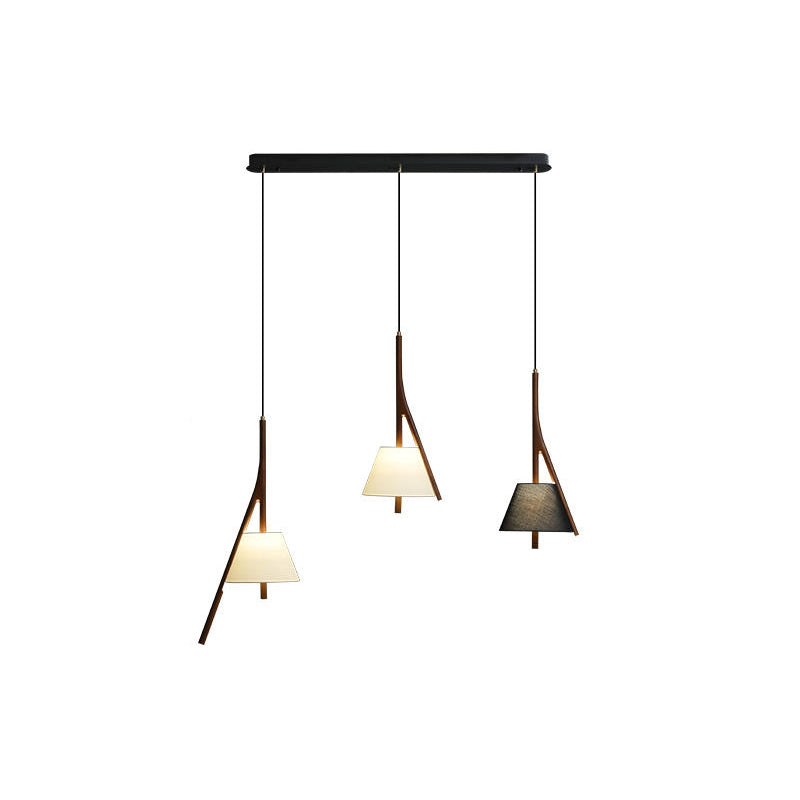 Zovenarae Triangular Wood Pendant Light - Lamp Outdoor