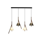 Zovenarae Triangular Wood Pendant Light - Lamp Outdoor