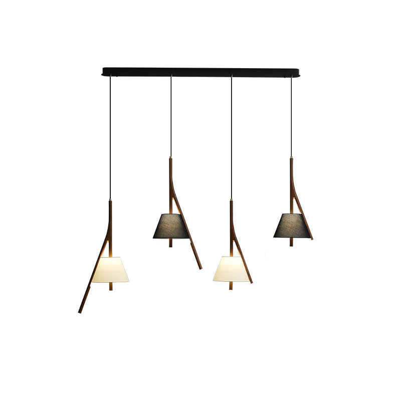 Zovenarae Triangular Wood Pendant Light - Lamp Outdoor
