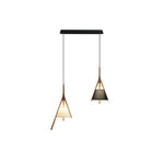 Zovenarae Triangular Wood Pendant Light - Lamp Outdoor